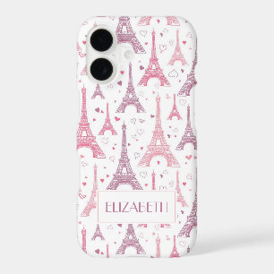 Eiffel Towers and hearts personalised