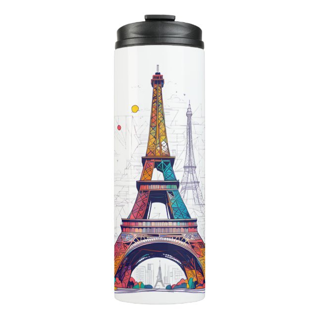 Eiffel tumblr thermal tumbler (Front)
