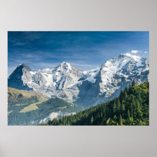 Eiger, Mönch and Jungfrau, Switzerland - Swiss Alp Poster
