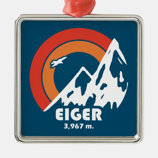 Eiger Sun Eagle Metal Tree Decoration (Front)