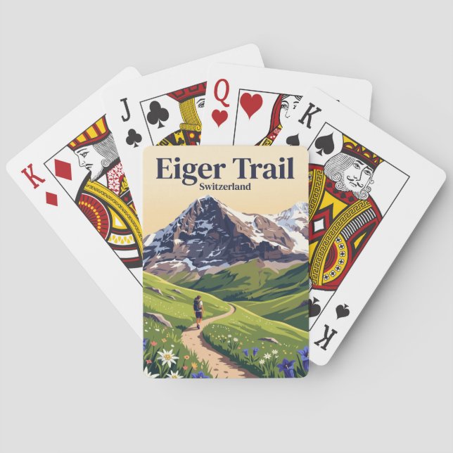 Eiger Trail Switzerland Playing Cards (Back)