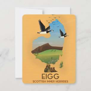 Eigg Scottish Inner Hebrides Map