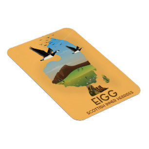 Eigg Scottish Inner Hebrides Map Magnet