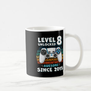 Eight 8yr Bday Son Boy Funny Gamer 8th 8 Year Old Coffee Mug