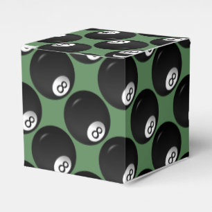 Eight Ball Billiard Theme Favour Box