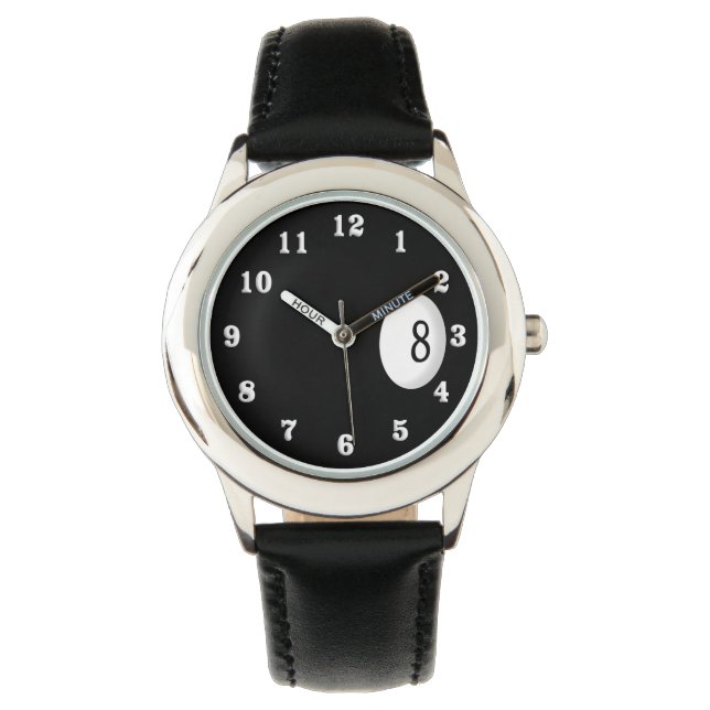 Eight Ball Billiard Theme Watch (Front)