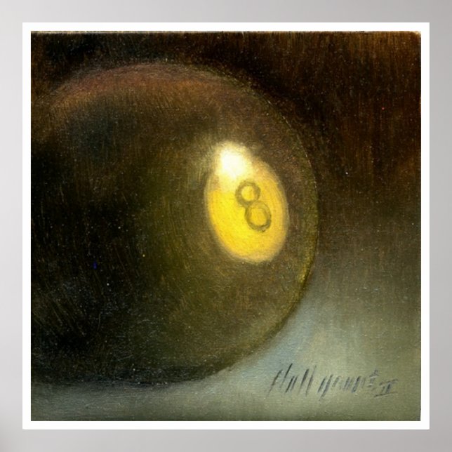 Eight Ball Billiards Poster (Front)