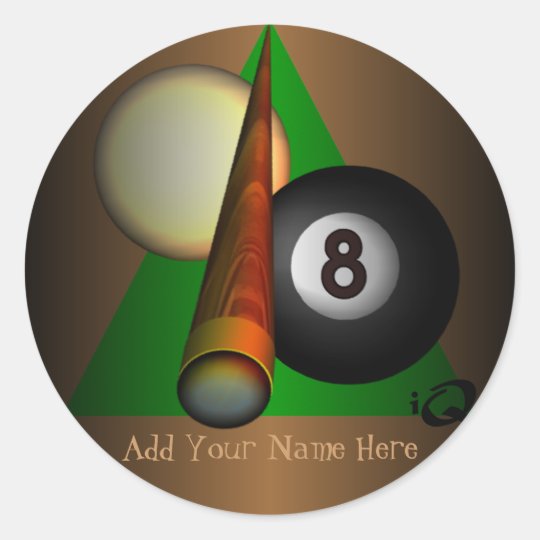 Eight Ball Classic Round Sticker