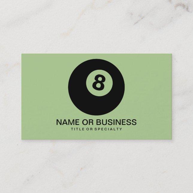 eight ball icon business card (Front)