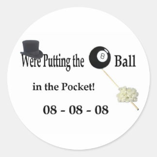 Eight Ball in the Pocket 888 Sticker
