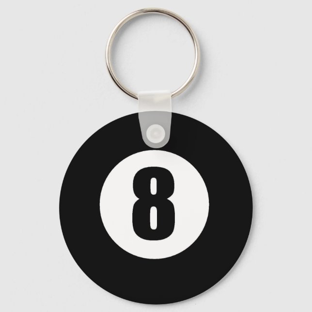 Eight Ball Key Ring (Front)