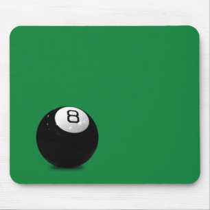 Eight Ball On Green Mouse Mat