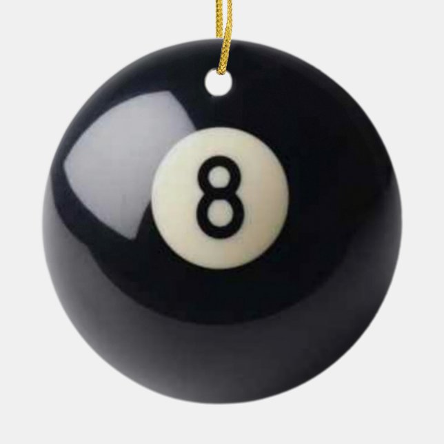 Eight-Ball Ornament (Front)