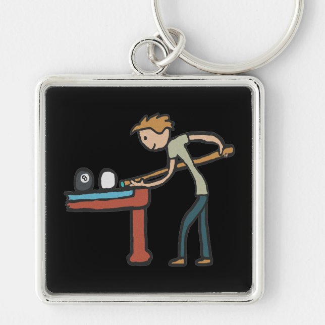 Eight Ball Pool Key Ring (Front)
