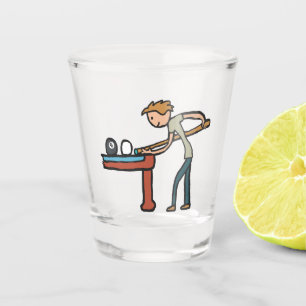 Eight Ball Pool Shot Glass