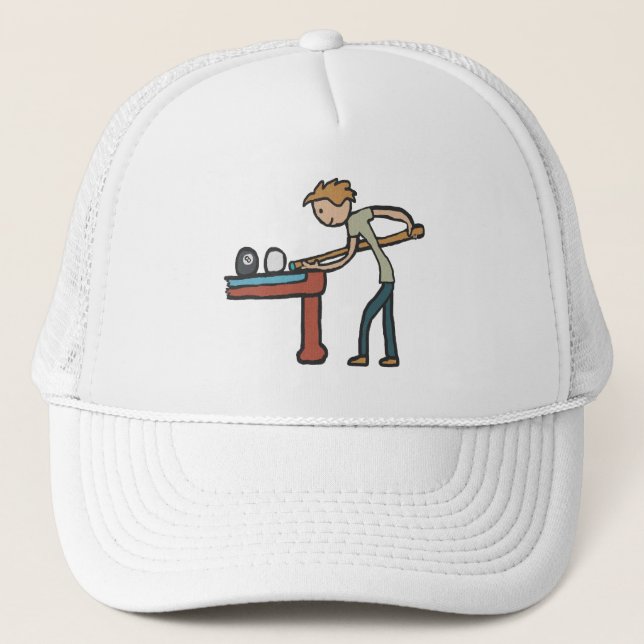 Eight Ball Pool Trucker Hat (Front)