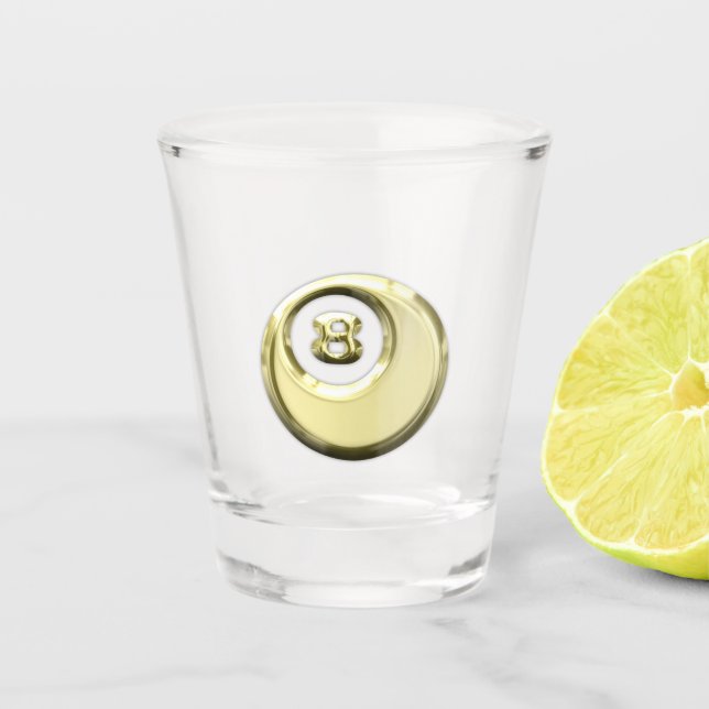 Eight Ball Shot Glass (Front)