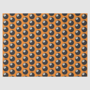 Eight Ball Y2K Snooker 90s Orange Tissue Paper