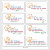 Eight Beatitudes—Matthew 5:1-12