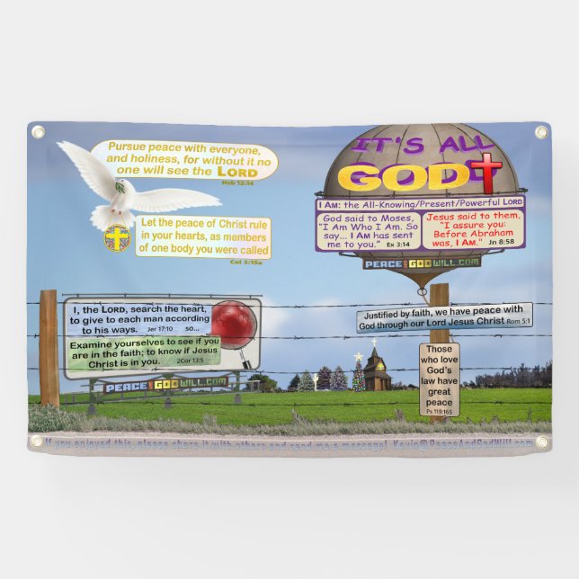 Eight Bible Verses To Live By! Banner (Horizontal)