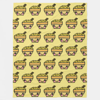 Eight Bit Kawaii Noodle Bowl TP Fleece Blanket