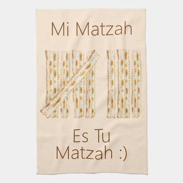Eight Days of Matzah Tea Towel (Vertical)