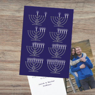 Eight Hanukkah Nights Photo Holiday Card