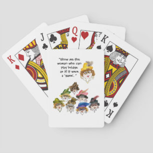 Eight Humourous Bridge Player Ladies Cards
