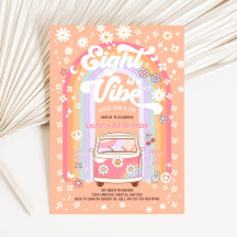 Eight is a Vibe Daisy Groovy 8th Birthday