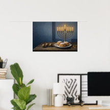 Eight Nights at the Table Hanukkah Poster