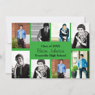 Eight/Nine Photos Green - Grad Announcement