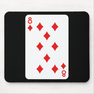 Eight Of Diamonds Playing Cards Halloween Costume  Mouse Mat