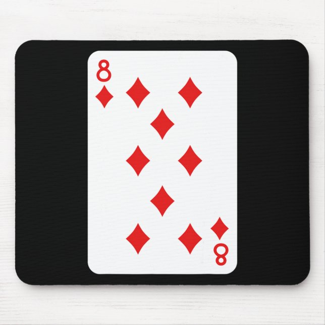 Eight Of Diamonds Playing Cards Halloween Costume  Mouse Mat (Front)