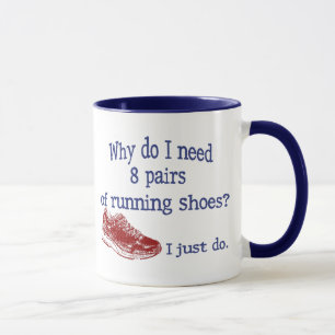 Eight Pairs Running Shoes Mug