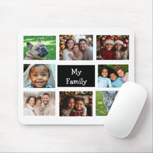 Eight Photo Template   Add your Pictures to this  Mouse Mat