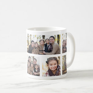Eight photos collage no text coffee mug