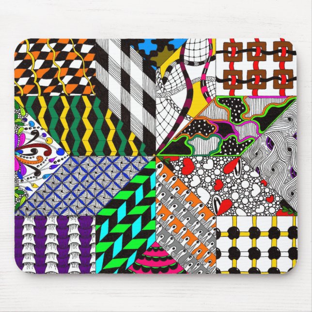 Eight Point Quilt Block Mousepad (Front)