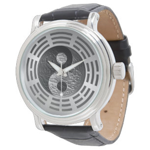 Eight Trigrams Yin Yang Embossed Dragon Watch