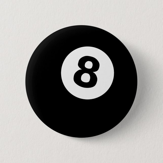 eightball 6 cm round badge (Front)