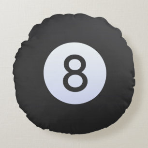 Eightball Round Cushion