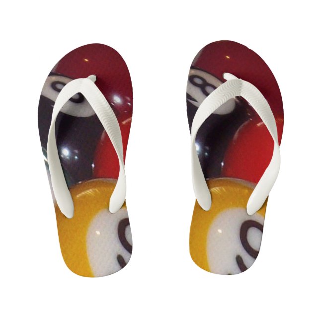 Eightball The Game, Kid's Flip Flops (Footbed)