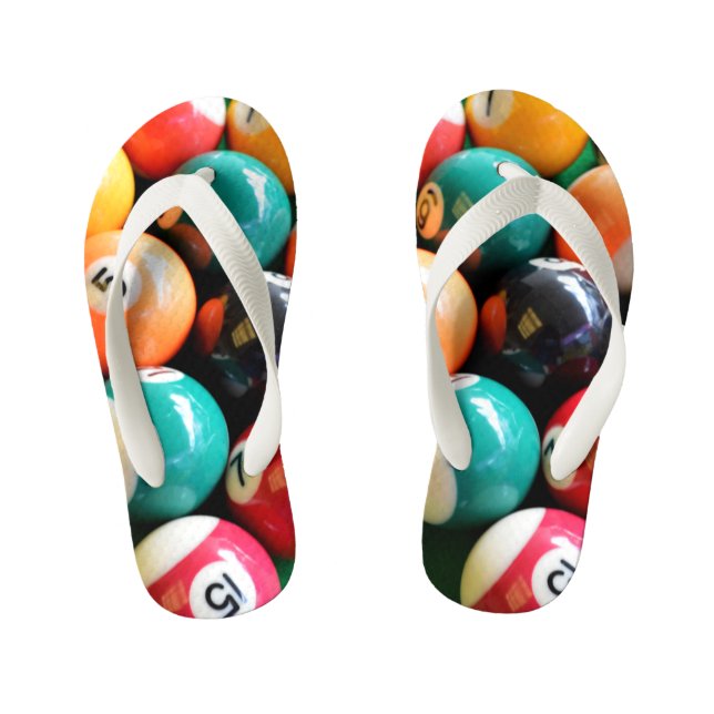 Eightball The Traditional Colours, Kid's Flip Flops (Footbed)