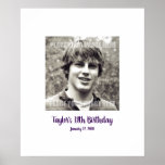 Eighteenth birthday 18th Sign In Party Board 18<br><div class="desc">18th Birthday photo custom Sign In Party Board. Customise with your own photo and have guest write a personal message. Great birthday memento. Thank you for looking at Happy Foods Design!</div>