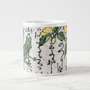 Eighteenth Century Japanese Botanical Frog Toad  Large Coffee Mug