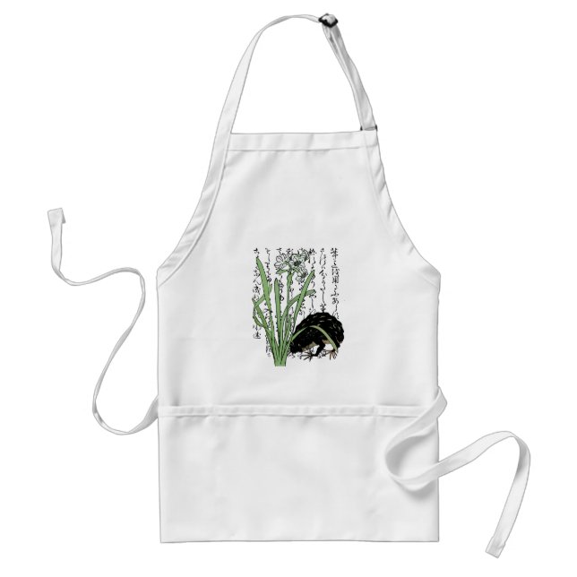 Eighteenth Century Japanese Botanical Frog Toad  Standard Apron (Front)