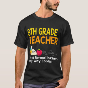 Eighth Grade Teacher 8th Grade Definition Back To T-Shirt