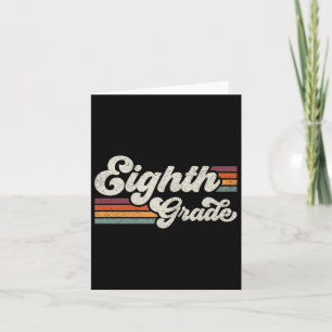 Eighth Grade Teacher Back To School Card