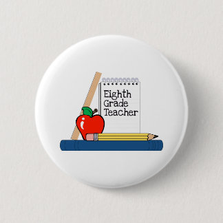 Eighth Grade Teacher (Notebook) 6 Cm Round Badge