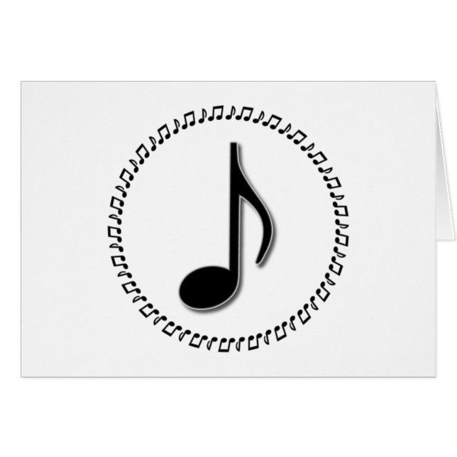 Eighth Note Music Design (Front Horizontal)