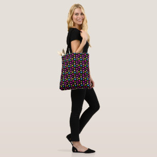 Eighties Black Retro Neon Everyday Tote Bag